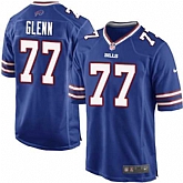 Nike Men & Women & Youth Bills #77 Glenn Blue Team Color Game Jersey,baseball caps,new era cap wholesale,wholesale hats